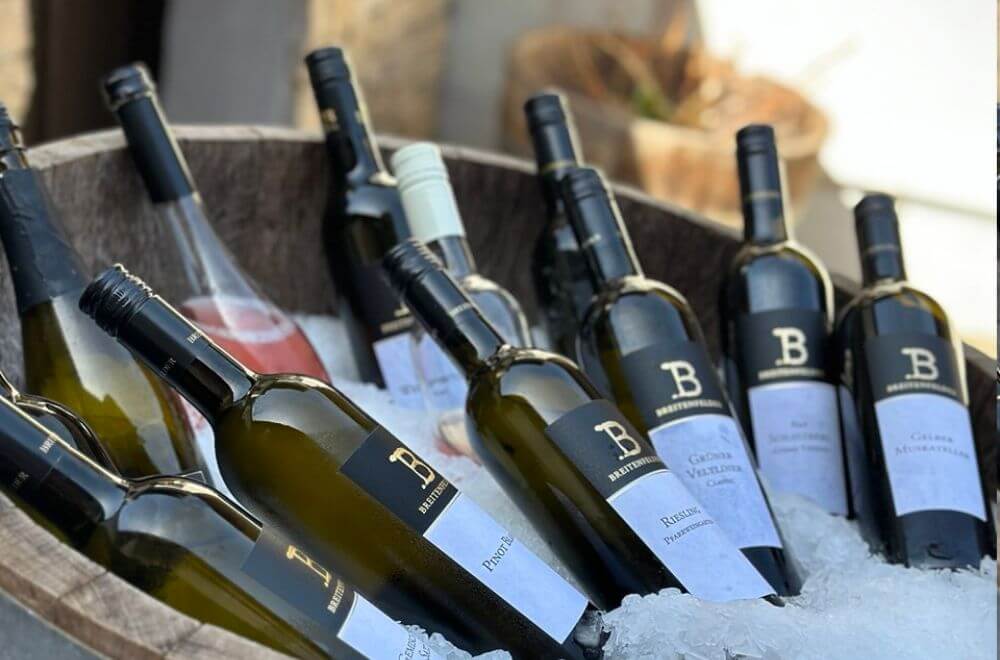 Kompletní sestava vín vinařství Weingut Breitenfelder